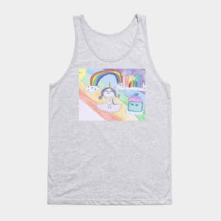 AriCorn88 Rainbow Castle Unicorn Tank Top